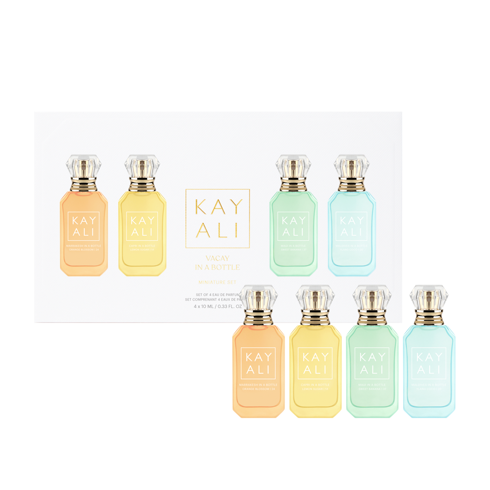 Vacay in a Bottle Miniature Set (Capri, Maui, Maldives, Marrakesh)